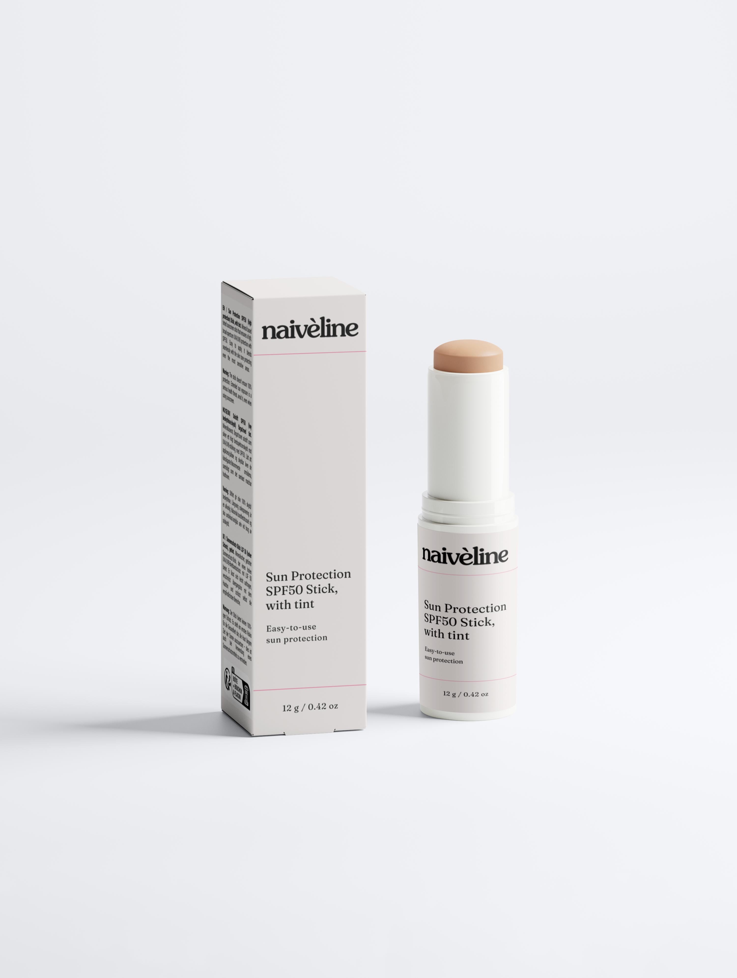 Naive Line Sun Protection SPF50 Stick, with tint